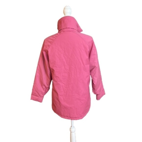 Woolrich Jacket Utility Wildberry Pink color size M VTG 80s front zipand pockets - Picture 3 of 13